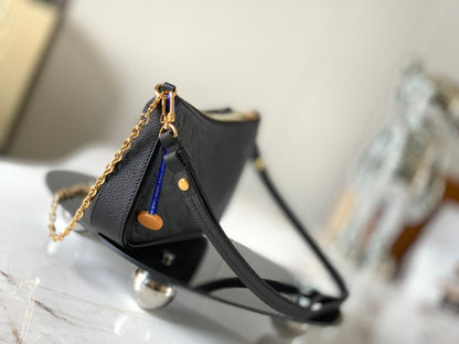 Embossed Leather Shoulder Bag - women's bag, detail view 8 | LUXIUM MARKET